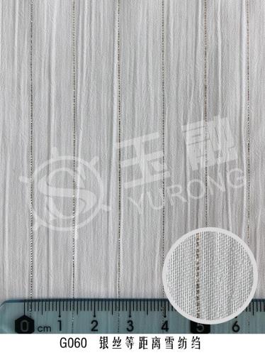 G060 银丝等距离雪纺绉